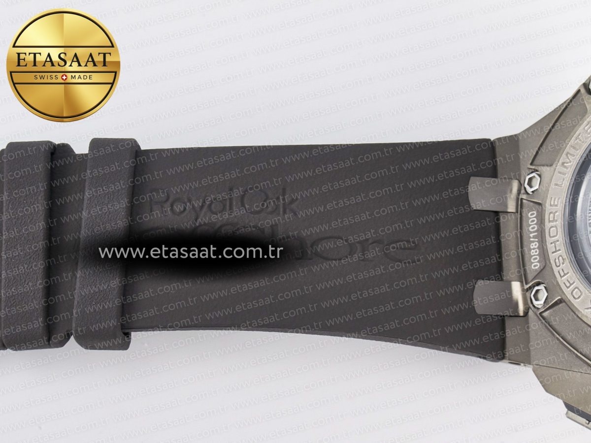 Audemars Piguet Royal Oak Offshore Best Edition Gray/Black Dial on Gray Rubber Strap A3126 - Görsel 30