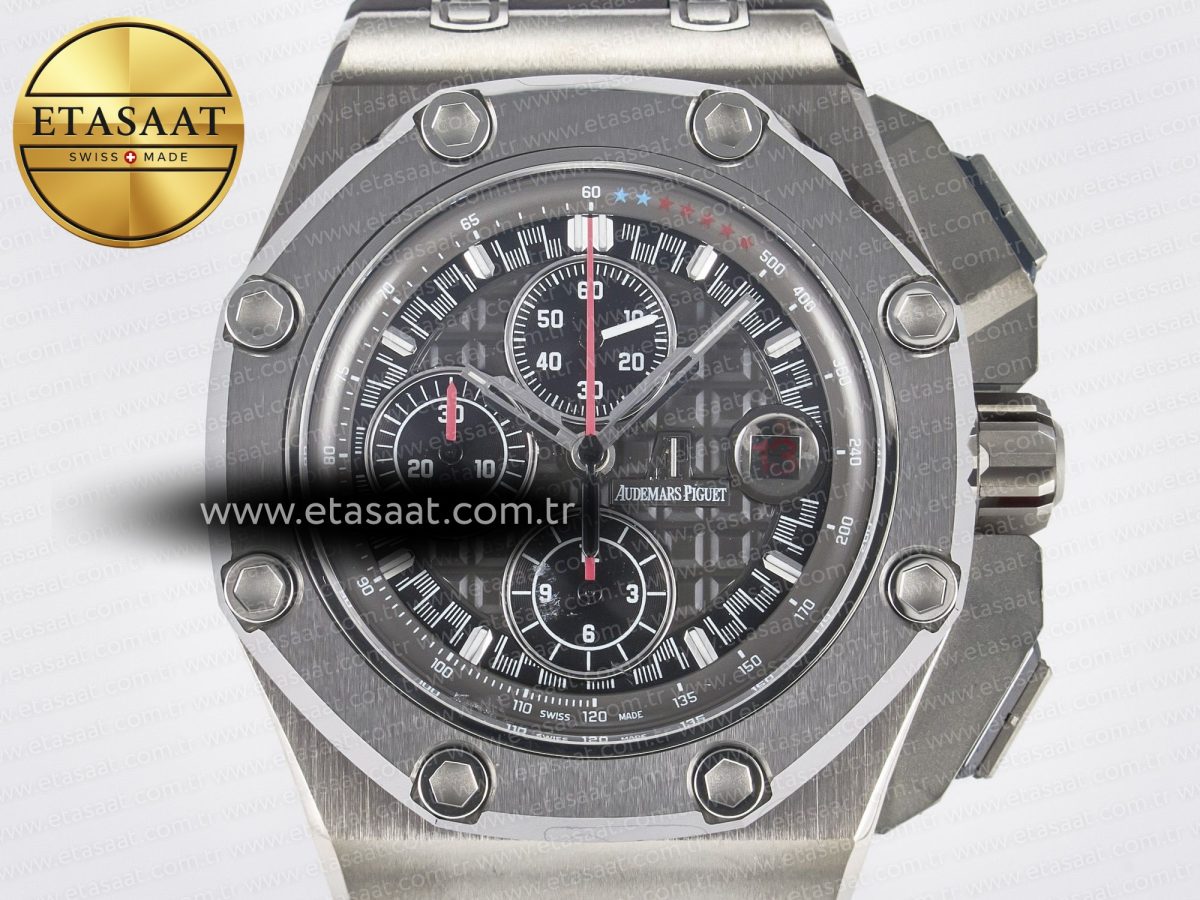 Audemars Piguet Royal Oak Offshore Best Edition Gray/Black Dial on Gray Rubber Strap A3126 - Görsel 4