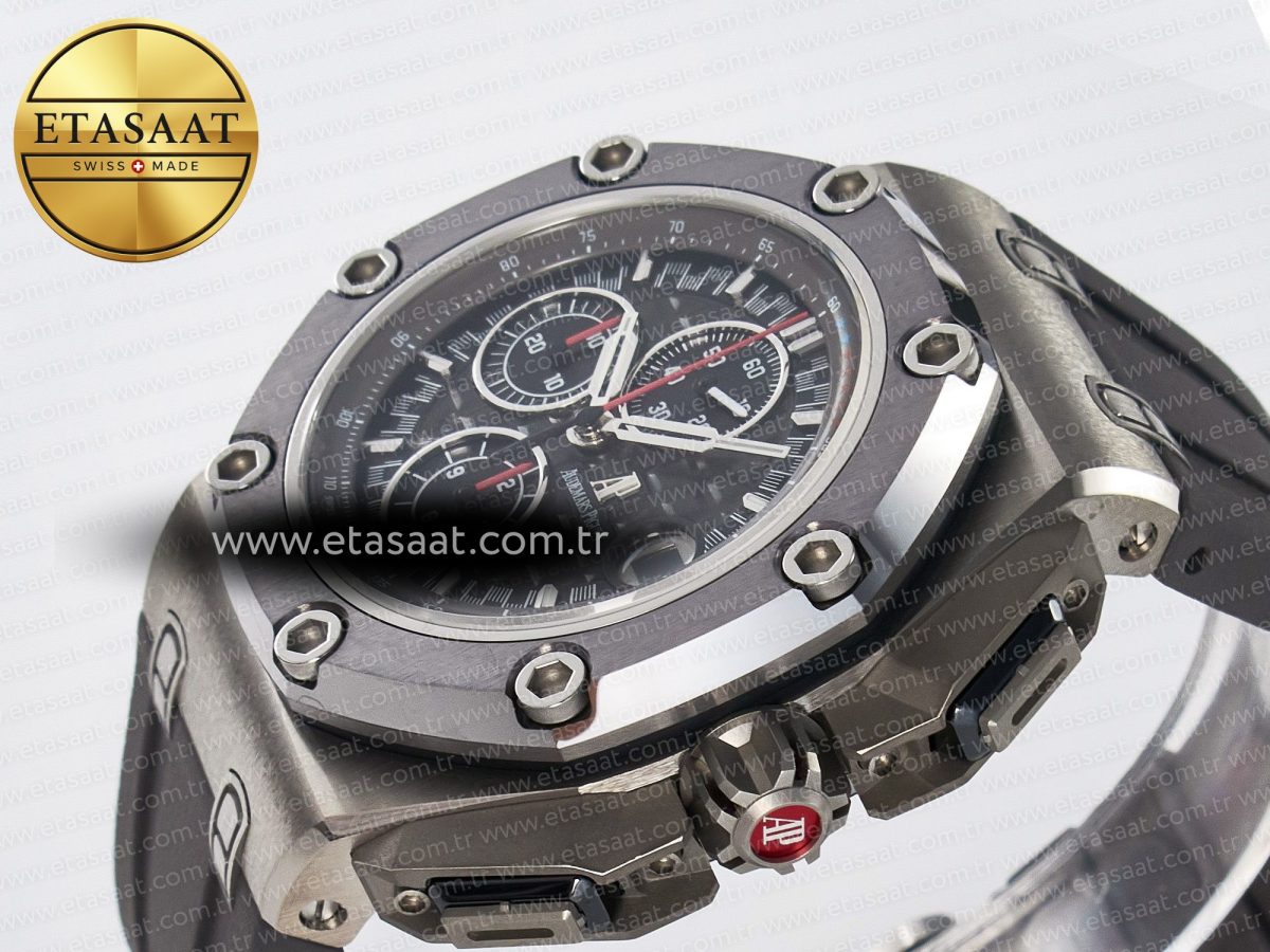 Audemars Piguet Royal Oak Offshore Best Edition Gray/Black Dial on Gray Rubber Strap A3126 - Görsel 6