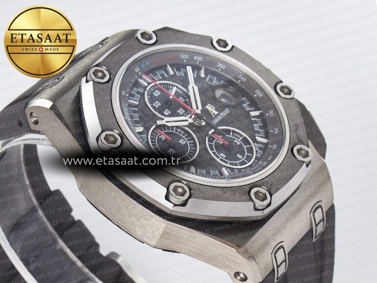 Audemars Piguet Royal Oak Offshore Best Edition Gray/Black Dial on Gray Rubber Strap A3126 - Görsel 7