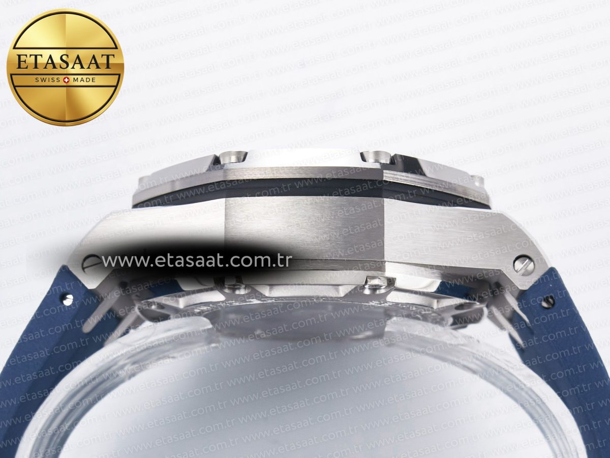 Audemars Piguet Royal Oak Offshore Schumacher Best Edition Gray/Blue Dial on Blue Rubber Strap A3126 - Görsel 16