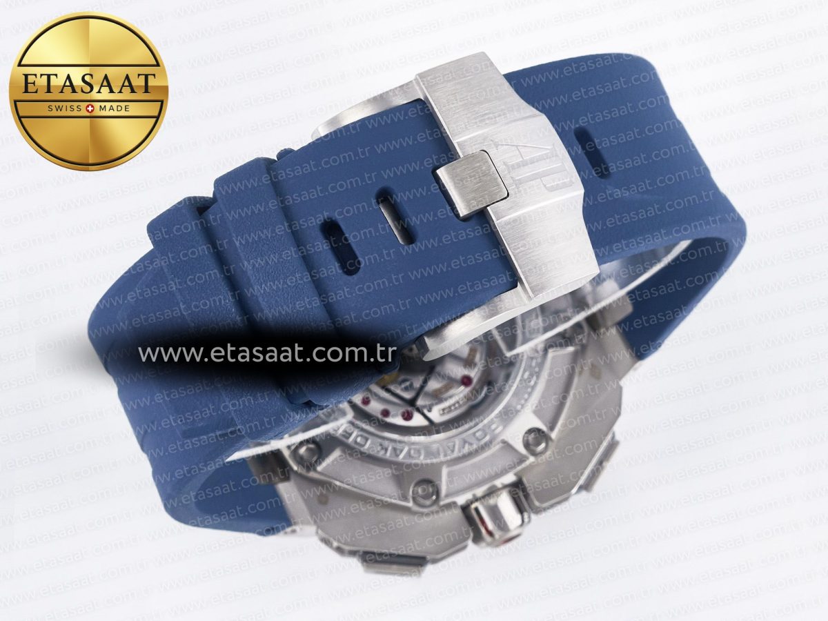 Audemars Piguet Royal Oak Offshore Schumacher Best Edition Gray/Blue Dial on Blue Rubber Strap A3126 - Görsel 18