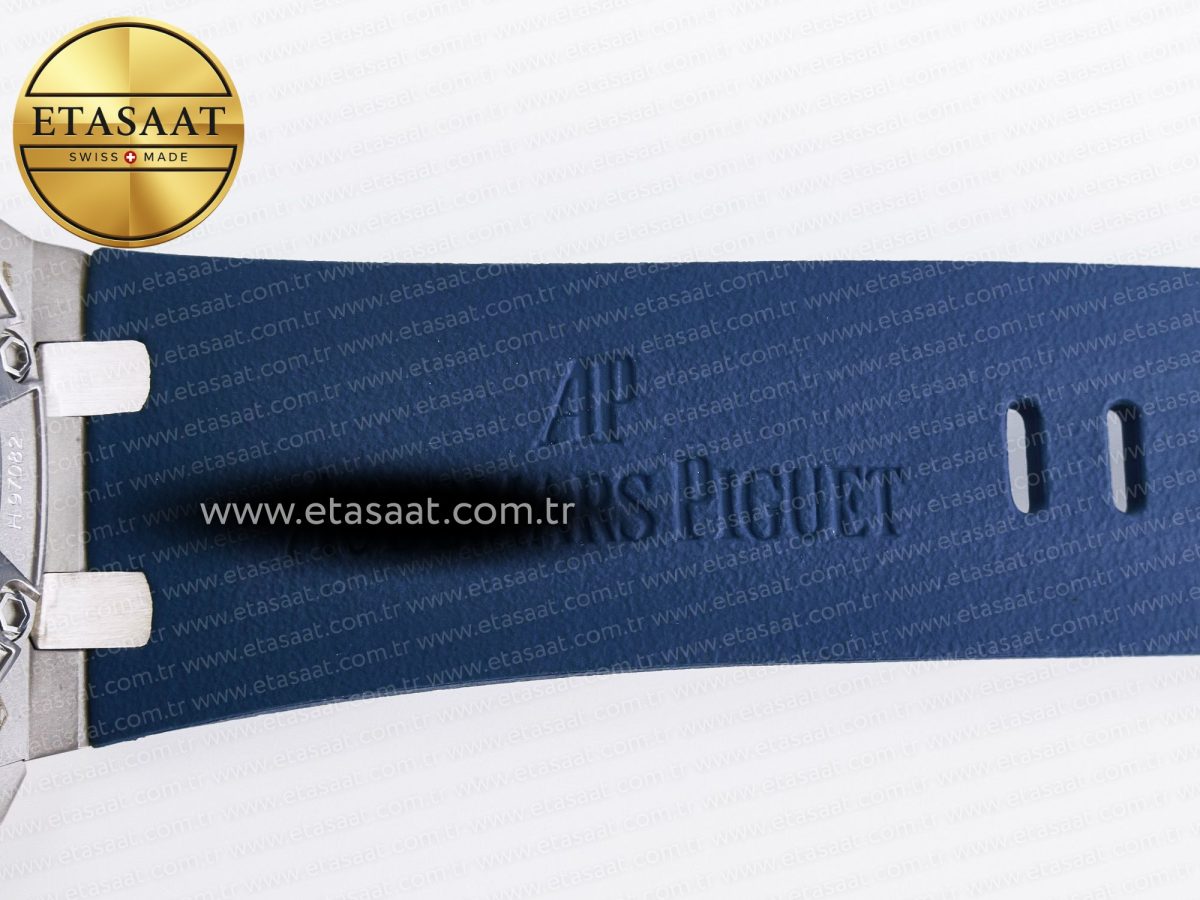 Audemars Piguet Royal Oak Offshore Schumacher Best Edition Gray/Blue Dial on Blue Rubber Strap A3126 - Görsel 29