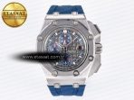 Audemars Piguet Royal Oak Offshore Schumacher Best Edition Gray/Blue Dial on Blue Rubber Strap A3126 - Görsel 3