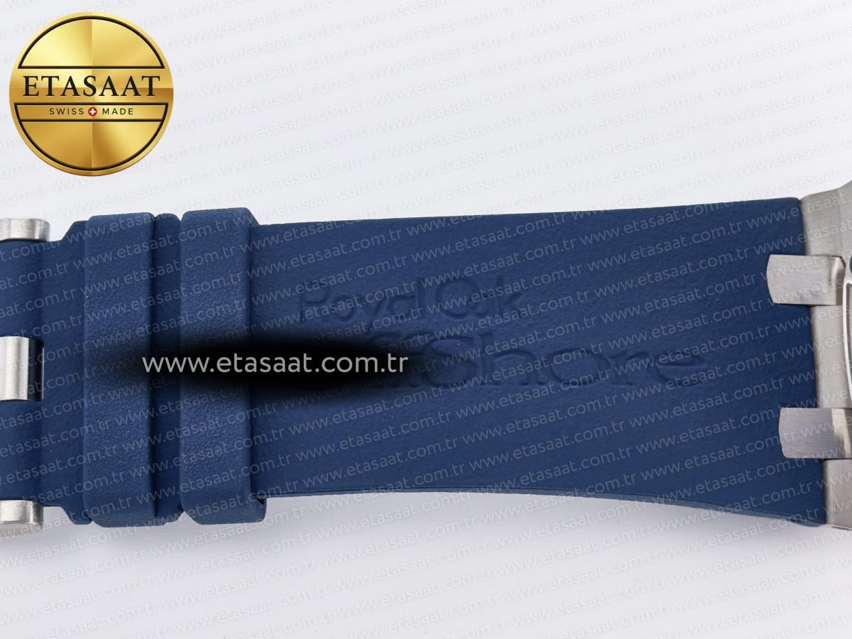 Audemars Piguet Royal Oak Offshore Schumacher Best Edition Gray/Blue Dial on Blue Rubber Strap A3126 - Görsel 30