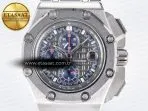 Audemars Piguet Royal Oak Offshore Schumacher Best Edition Gray/Blue Dial on Blue Rubber Strap A3126 - Görsel 4