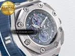 Audemars Piguet Royal Oak Offshore Schumacher Best Edition Gray/Blue Dial on Blue Rubber Strap A3126 - Görsel 5