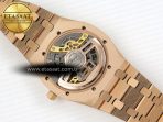 Audemars Piguet Royal Oak Openworked 16204 Skeleton Dial on RG A7124 - Görsel 13