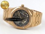 Audemars Piguet Royal Oak Openworked 16204 Skeleton Dial on RG A7124 - Görsel 9