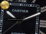 Cartier Santos De 40mm TWF 1:1 Best Edition Black Diamond Dial SS/RG Dia/Rmn A2824 - Görsel 10
