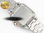 Cartier Santos De 40mm TWF 1:1 Best Edition Black Diamond Dial SS/RG Dia/Rmn A2824 - Görsel 16
