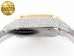 Cartier Santos De 40mm TWF 1:1 Best Edition Black Diamond Dial SS/YG Dia/Rmn A2824 - Görsel 13
