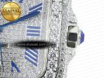 Cartier Santos De 40mm TWF 1:1 Best Edition Diamond Dial SS/SS Dia/Rmn A2824 - Görsel 11