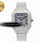 Cartier Santos De 40mm Twf Pırlantalı Pırlantalı/Rmn A2824 Eta Saat - Görsel 3 - 1:1 Süper Klon Saat