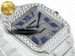 Cartier Santos De 40mm TWF 1:1 Best Edition Diamond Dial SS/SS Dia/Rmn A2824 - Görsel 7