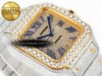 Cartier Santos De 40mm TWF 1:1 Best Edition Diamond Dial SS/YG Dia/Rmn A2824 - Görsel 7