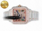 Cartier Santos De  Rainbow Diamond A2824 - Görsel 6