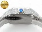 Cartier Santos De 40mm TWF 1:1 Best Edition Rainbow Diamond Dial SS/SS A2824 - Görsel 13