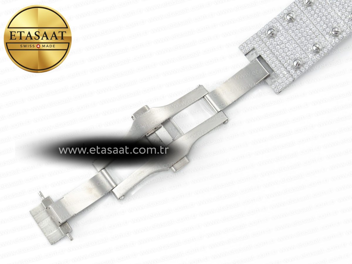 Cartier Santos De 40mm TWF 1:1 Best Edition Red Dial SS/SS Dia/Rmn A2824 - Görsel 28