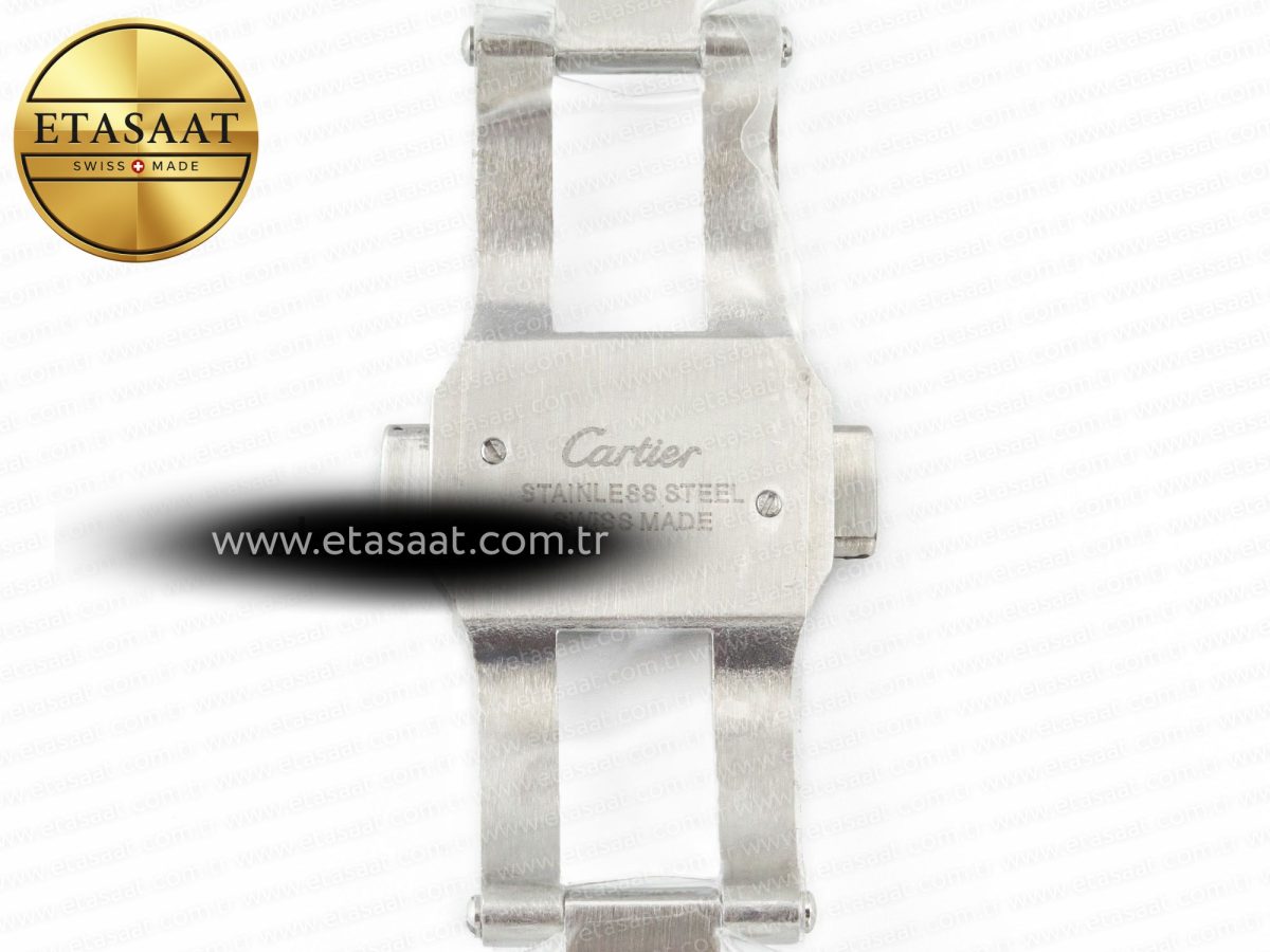 Cartier Santos De 40mm TWF 1:1 Best Edition Red Dial SS/SS Dia/Rmn A2824 - Görsel 31