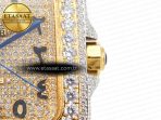 Cartier Santos De 40mm TWF 1:1 Best Edition YG Diamond Dial SS/YG A2824 - Görsel 10
