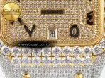 Cartier Santos De 40mm TWF 1:1 Best Edition YG Diamond Dial SS/YG A2824 - Görsel 12