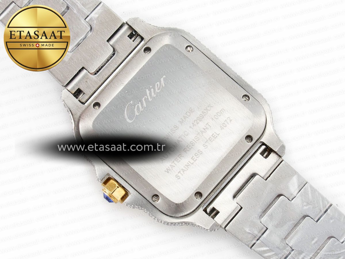 Cartier Santos De 40mm TWF 1:1 Best Edition YG Diamond Dial SS/YG A2824 - Görsel 16