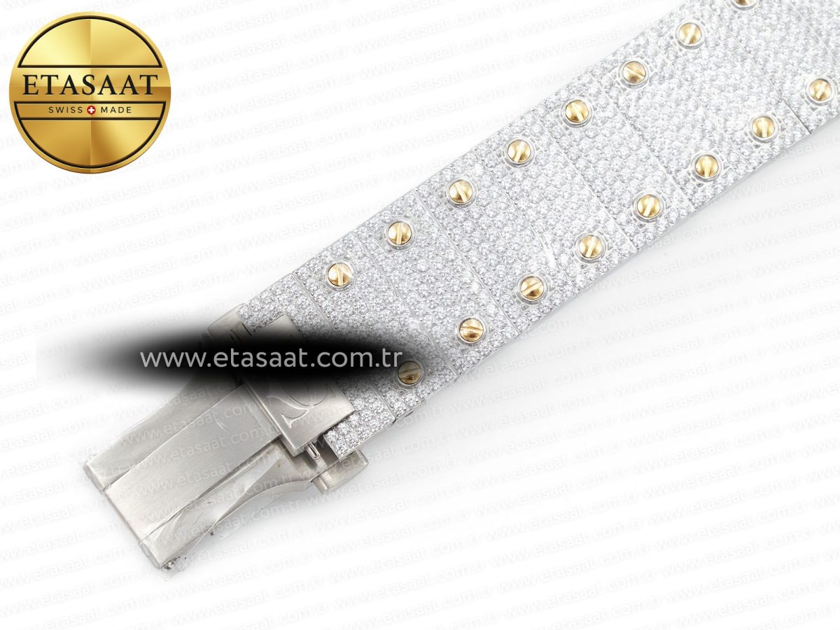 Cartier Santos De 40mm TWF 1:1 Best Edition YG Diamond Dial SS/YG A2824 - Görsel 26