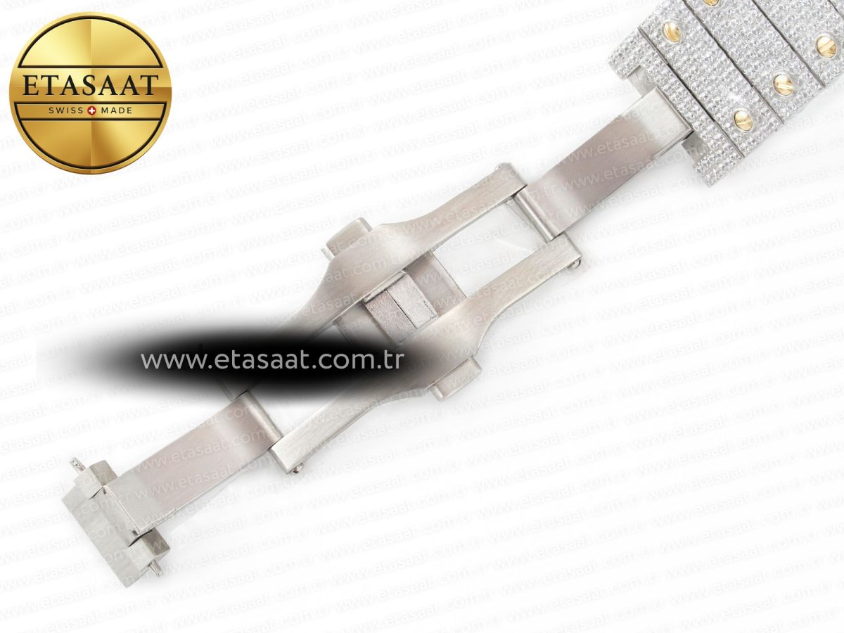 Cartier Santos De 40mm TWF 1:1 Best Edition YG Diamond Dial SS/YG A2824 - Görsel 29