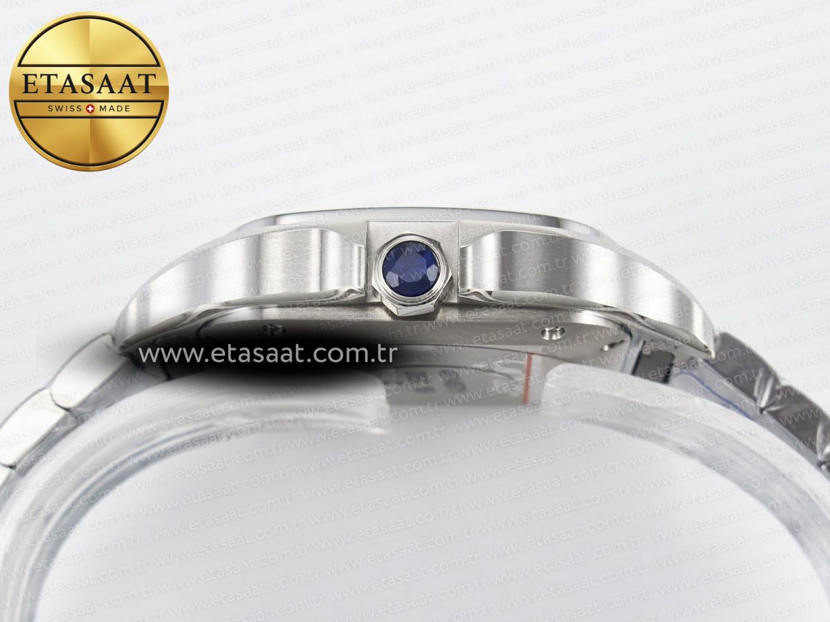 Cartier Santos de Cartier 35mm J12F 1:1 Best Edition White Dial on SS SmartLinks Bracelet MIYOTA 9015 - Görsel 14