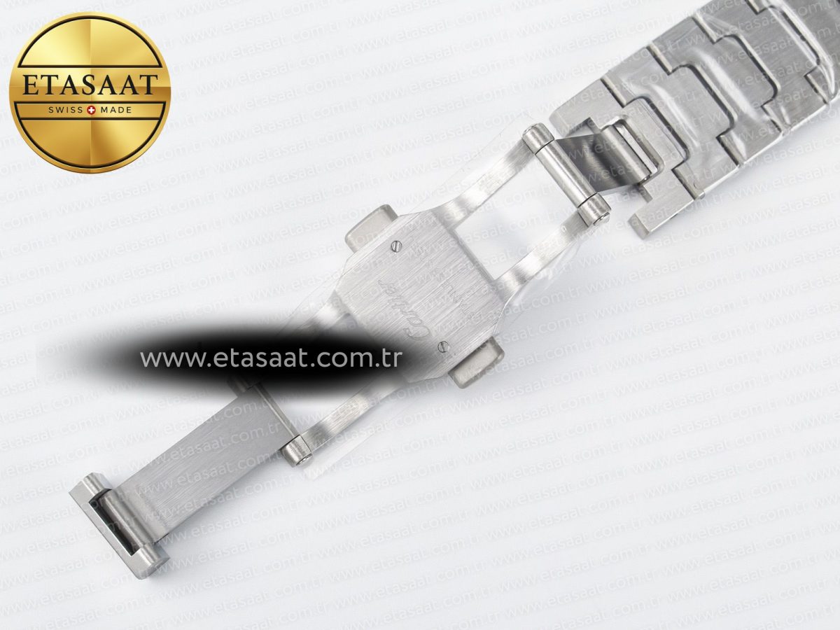 Cartier Santos de Cartier 35mm J12F 1:1 Best Edition White Dial on SS SmartLinks Bracelet MIYOTA 9015 - Görsel 18