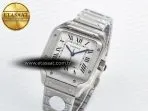 Cartier Santos de Cartier 35mm J12F 1:1 Best Edition White Dial on SS SmartLinks Bracelet MIYOTA 9015 - Görsel 2