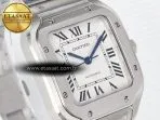 Cartier Santos de Cartier 35mm J12F 1:1 Best Edition White Dial on SS SmartLinks Bracelet MIYOTA 9015 - Görsel 5
