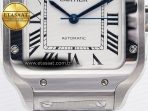 Cartier Santos de Cartier 35mm SS 2018 BVF 1:1 Best Edition White Dial on SS SmartLinks Bracelet MIYOTA 9015 V2 - Görsel 12
