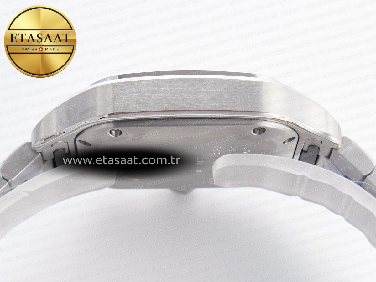 Cartier Santos de Cartier 35mm SS 2018 BVF 1:1 Best Edition White Dial on SS SmartLinks Bracelet MIYOTA 9015 V2 - Görsel 13