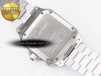 Cartier Santos de Cartier 35mm SS 2018 BVF 1:1 Best Edition White Dial on SS SmartLinks Bracelet MIYOTA 9015 V2 - Görsel 16