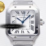 Cartier Santos de Cartier 35mm 2018 Bvf Beyaz Kadran 9015 Eta Saat - Görsel 3 - 1:1 Süper Klon Saat