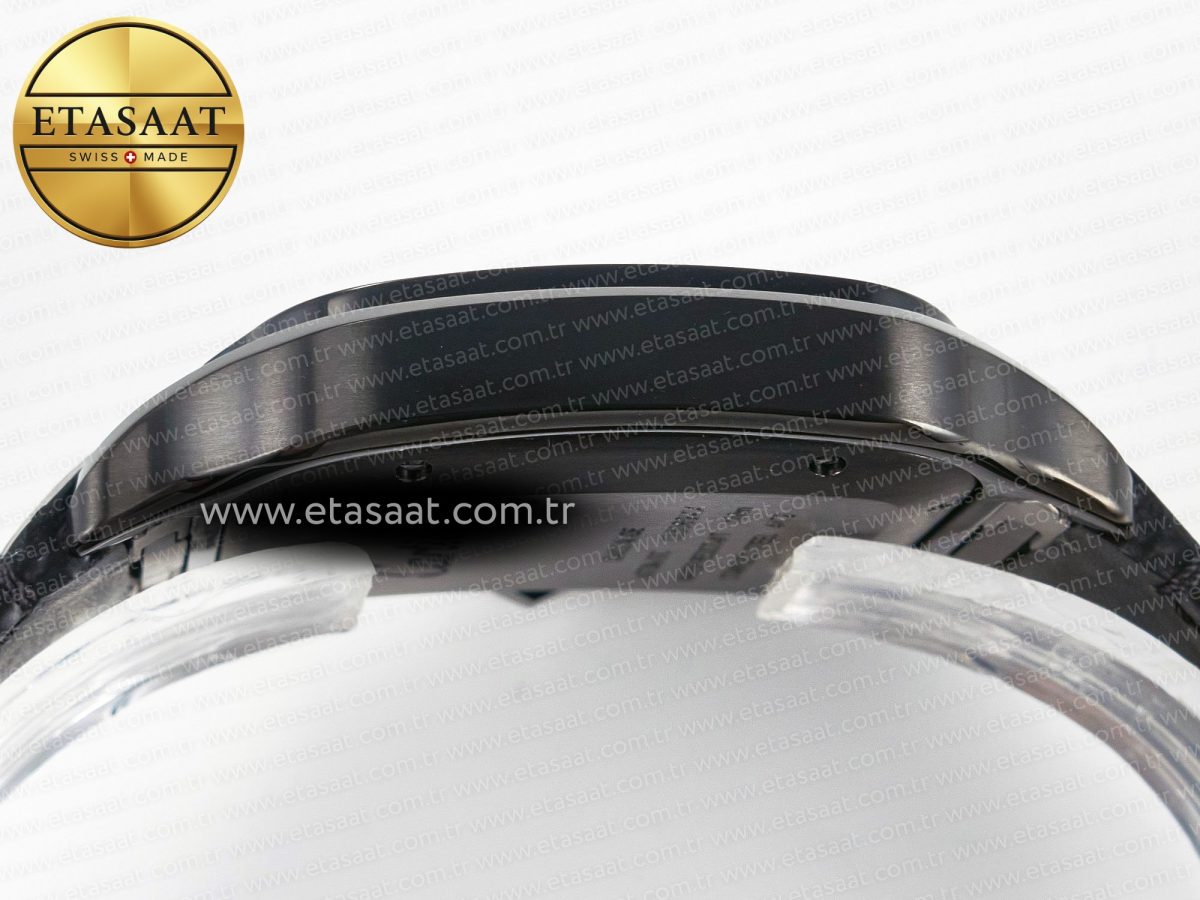 Cartier Santos de Cartier 40mm 2018 BVF 1:1 Best Edition Black Dial on Black Leathr Strap MIYOTA 9015 - Görsel 13