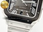 Cartier Santos de Cartier 40mm 2018 BVF 1:1 Best Edition Gray Bezel Gray Dial on SS SmartLinks Bracelet MIYOTA 9015 - Görsel 12