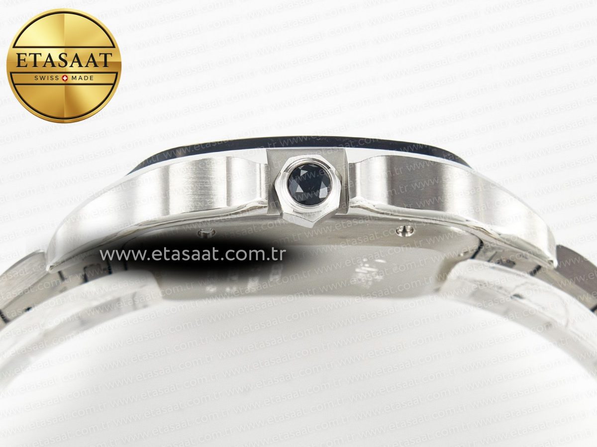 Cartier Santos de Cartier 40mm 2018 BVF 1:1 Best Edition Gray Bezel Gray Dial on SS SmartLinks Bracelet MIYOTA 9015 - Görsel 14
