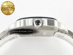 Cartier Santos de Cartier 40mm 2018 BVF 1:1 Best Edition Gray Bezel Gray Dial on SS SmartLinks Bracelet MIYOTA 9015 - Görsel 14