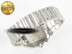 Cartier Santos de Cartier 40mm 2018 BVF 1:1 Best Edition Gray Bezel Gray Dial on SS SmartLinks Bracelet MIYOTA 9015 - Görsel 15