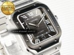 Cartier Santos de Cartier 40mm 2018 BVF 1:1 Best Edition Gray Bezel Gray Dial on SS SmartLinks Bracelet MIYOTA 9015 - Görsel 5