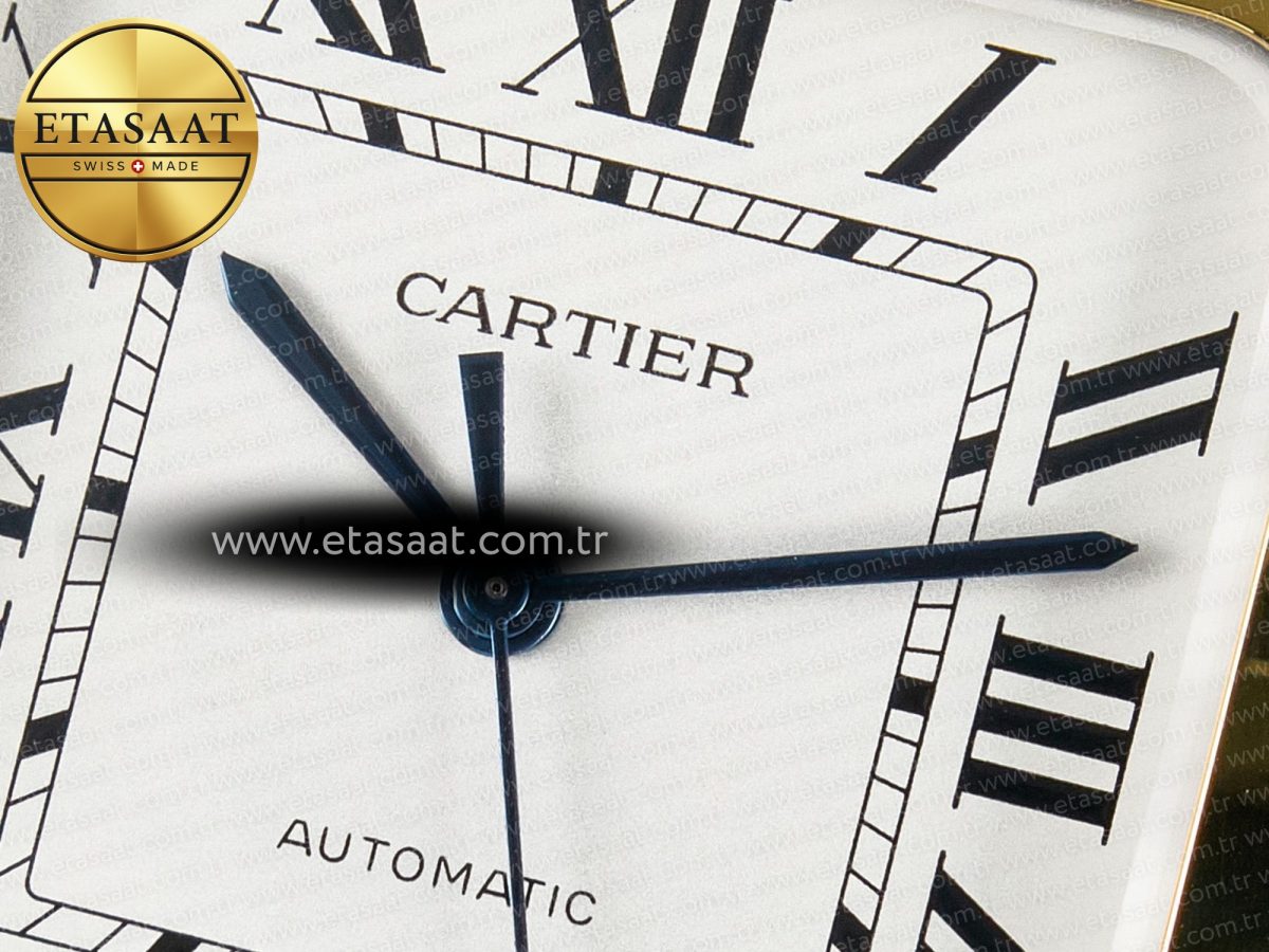 Cartier Santos de Cartier 40mm 2018 BVF 1:1 Best Edition YG Bezel White Dial on SS SmartLinks Bracelet MIYOTA 9015 - Görsel 10