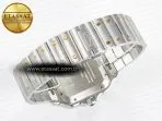 Cartier Santos de Cartier 40mm 2018 BVF 1:1 Best Edition YG Bezel White Dial on SS SmartLinks Bracelet MIYOTA 9015 - Görsel 15