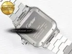 Cartier Santos de Cartier 40mm 2018 BVF 1:1 Best Edition YG Bezel White Dial on SS SmartLinks Bracelet MIYOTA 9015 - Görsel 16