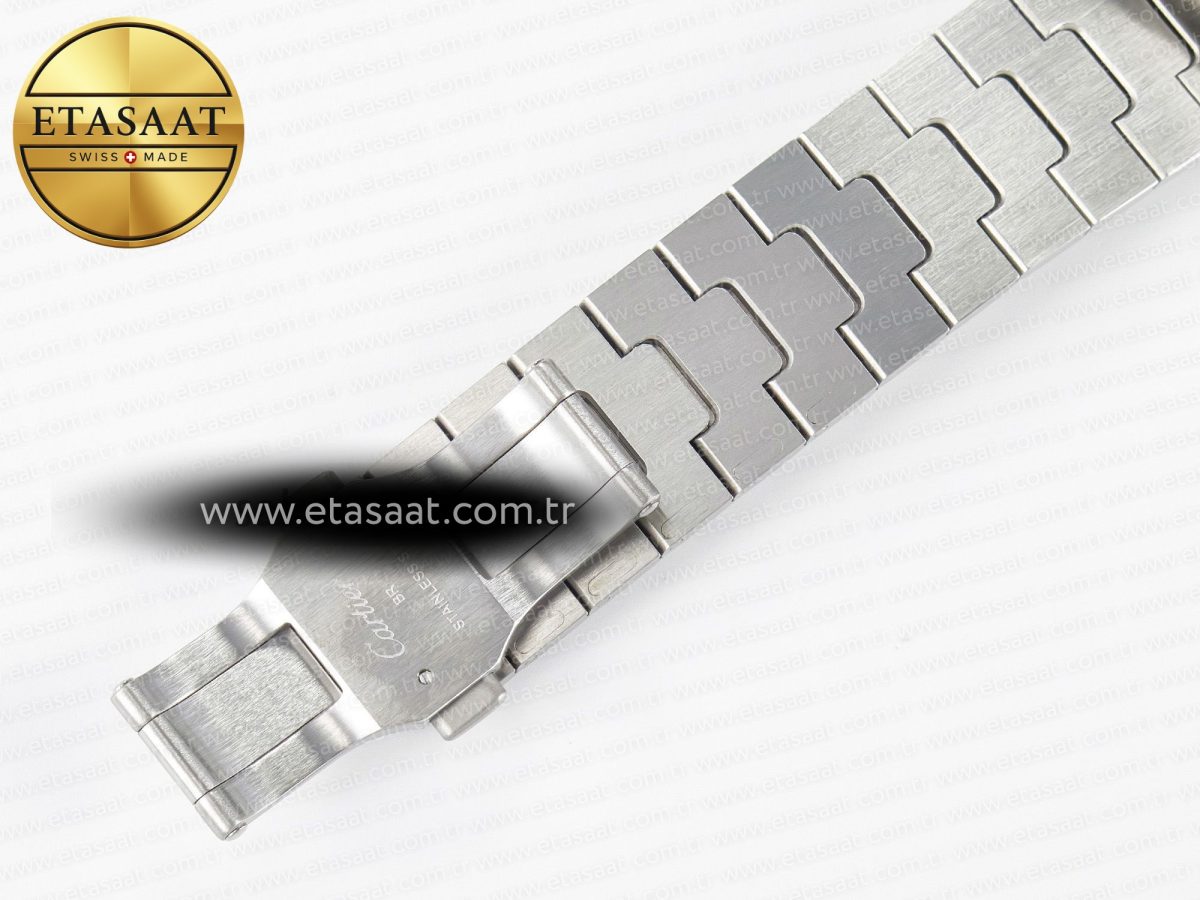 Cartier Santos de Cartier 40mm 2018 BVF 1:1 Best Edition YG Bezel White Dial on SS SmartLinks Bracelet MIYOTA 9015 - Görsel 19