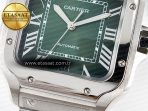 Cartier Santos de Cartier 40mm J12F 1:1 Best Edition Green Dial on SS SmartLinks Bracelet MIYOTA 9015 - Görsel 12