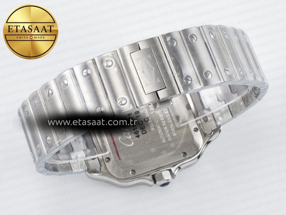 Cartier Santos de Cartier 40mm J12F 1:1 Best Edition Green Dial on SS SmartLinks Bracelet MIYOTA 9015 - Görsel 15
