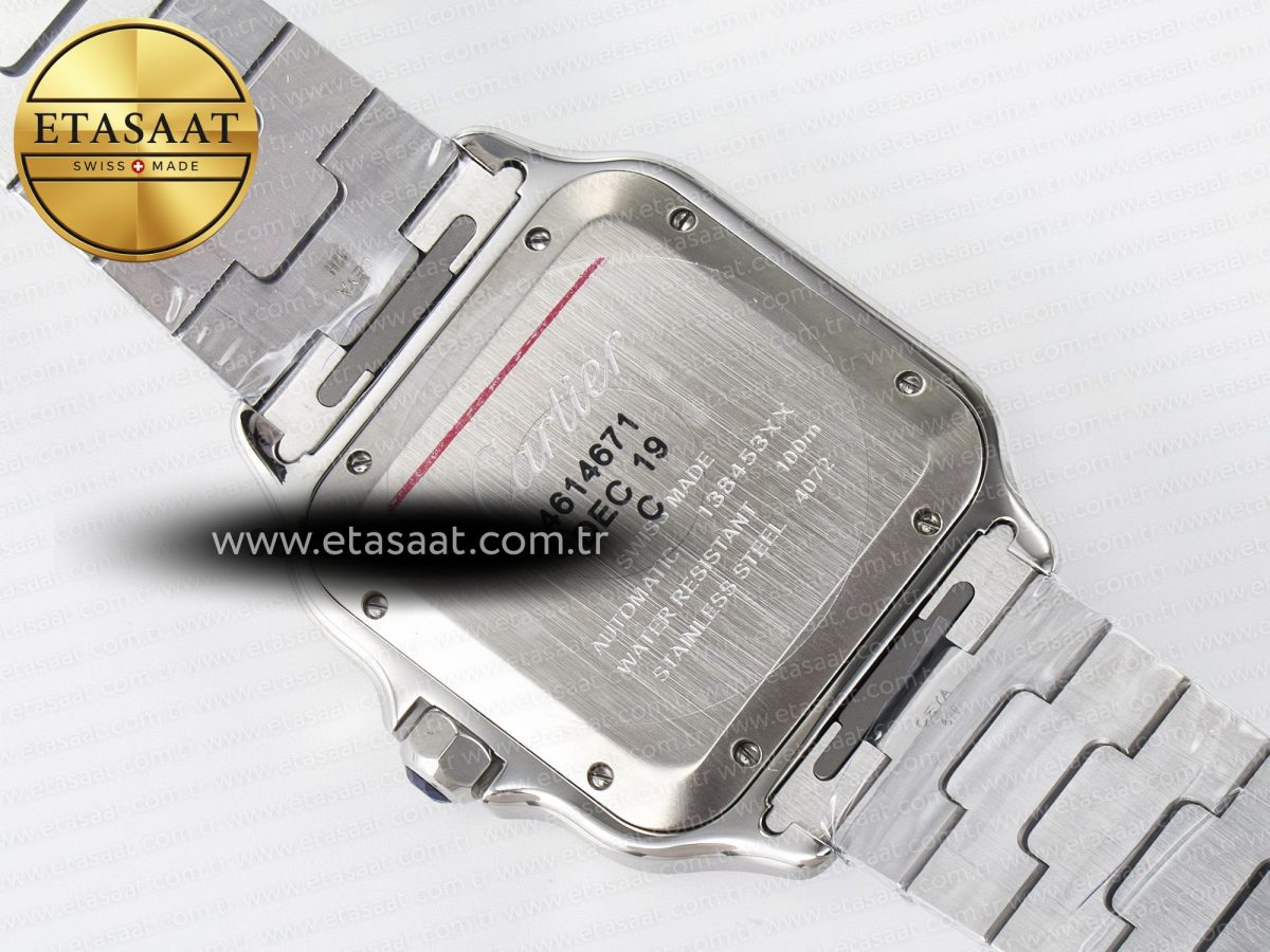 Cartier Santos de Cartier 40mm J12F 1:1 Best Edition Green Dial on SS SmartLinks Bracelet MIYOTA 9015 - Görsel 16